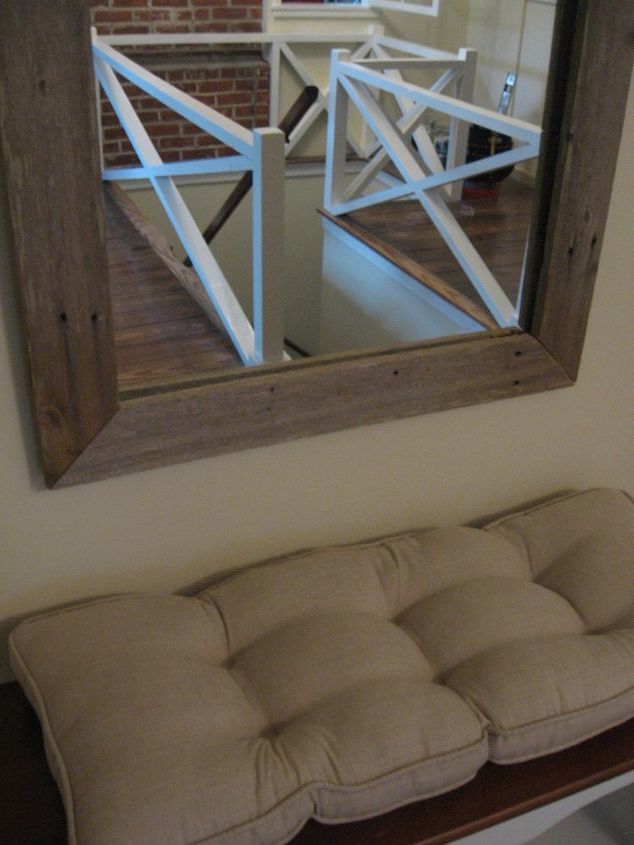 projeto de espelho de madeira recuperada
