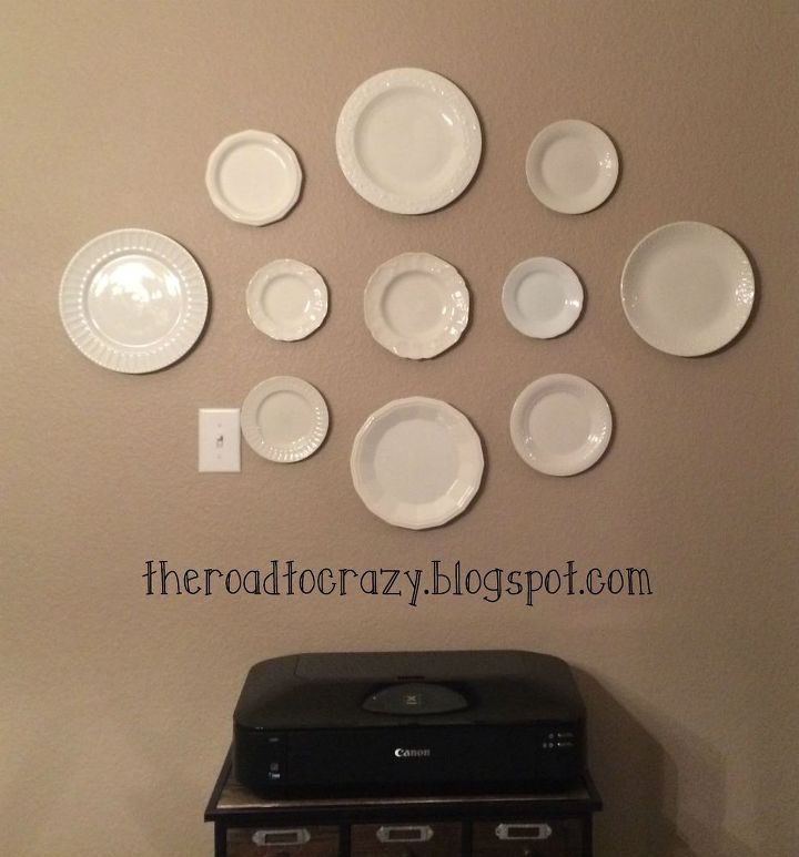 diy plate hangers for cheap, repurposing upcycling, wall decor