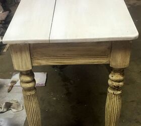 old desk refinished into a french inspired table desk, chalk paint, painted furniture, repurposing upcycling