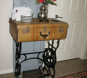 Old Sterling Treadle Sewing Machine Revamped to Hall Table
