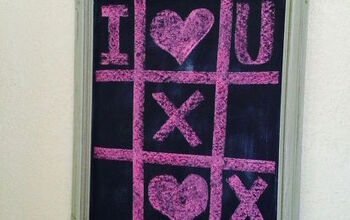 Tic Tac Toe Valentine Chalkboard Art