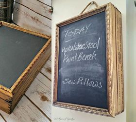 from junk to storage idea organized chalkboard, chalkboard paint, crafts, how to, organizing, repurposing upcycling, storage ideas