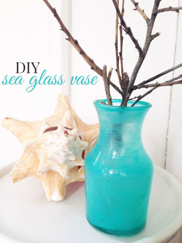 diy sea glass decor, crafts, how to