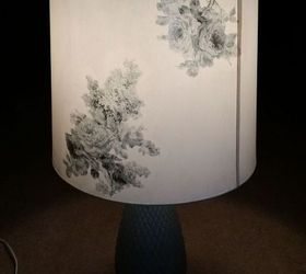 lampshade makeover before after, chalk paint, decoupage, painted furniture, repurposing upcycling