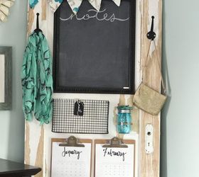 an a door able diy family message centre, chalkboard paint, doors, organizing, painting, repurposing upcycling