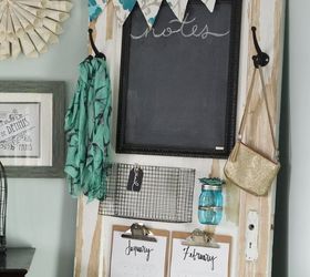 an a door able diy family message centre, chalkboard paint, doors, organizing, painting, repurposing upcycling