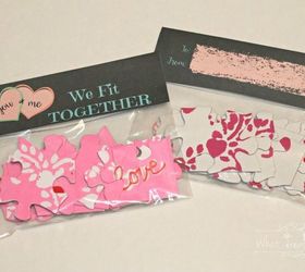 diy puzzle valentine we fit together, crafts, seasonal holiday decor, valentines day ideas
