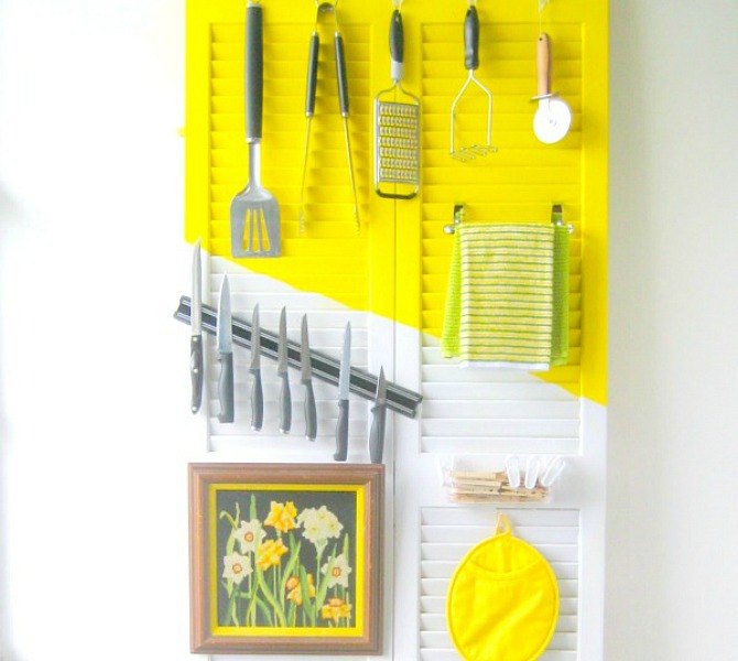 17 little known ways to use your wasted wall space, Fill an empty kitchen wall with an organizer