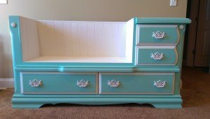 diy dresser to bench by alice woods smith, chalk paint, painted furniture, woodworking projects