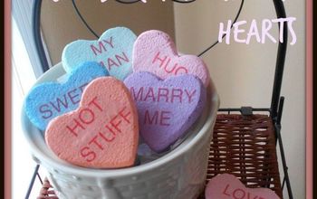 DIY Jumbo "Faux Candy" Conversation Hearts
