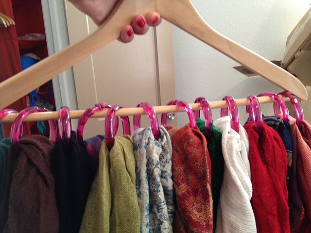 how to organize scarves, how to, organizing, repurposing upcycling, storage ideas