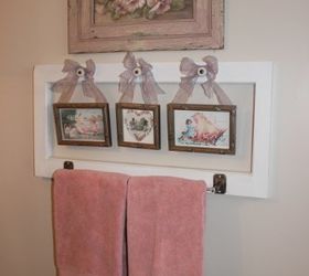 a valentine bathroom towel rack, bathroom ideas, repurposing upcycling, seasonal holiday decor, valentines day ideas