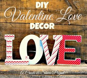 diy love letter valentine decor, crafts, seasonal holiday decor, valentines day ideas