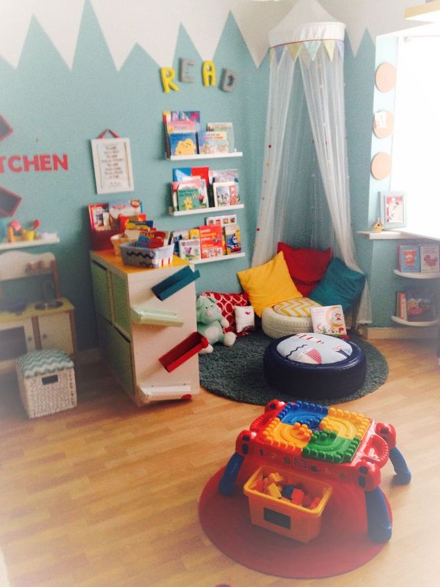 whimsical playroom kidspace, diy, entertainment rec rooms, home decor, home improvement, organizing