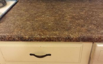 Painting Over Laminate Counters (Faux Travertine Look)
