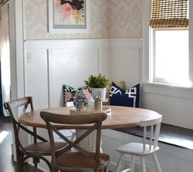 breakfast nook and coffee bar before and after, dining room ideas, home decor, kitchen design, painted furniture, after