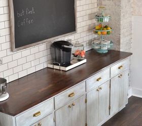 breakfast nook and coffee bar before and after, dining room ideas, home decor, kitchen design, painted furniture