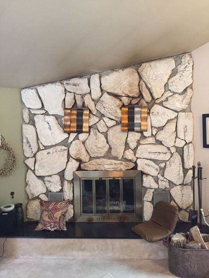 Stone Fireplace Anyone Know How To, How To Clean A Sandstone Fireplace Mantel