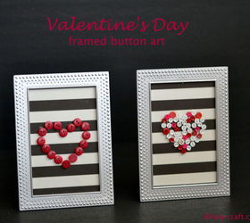 valentine s day button art, crafts, seasonal holiday decor, valentines day ideas