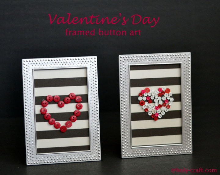 valentine s day button art, crafts, seasonal holiday decor, valentines day ideas