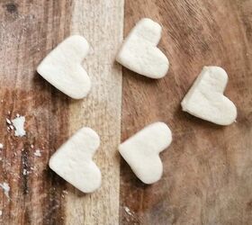 salt dough thumbprint heart, crafts, seasonal holiday decor, valentines day ideas