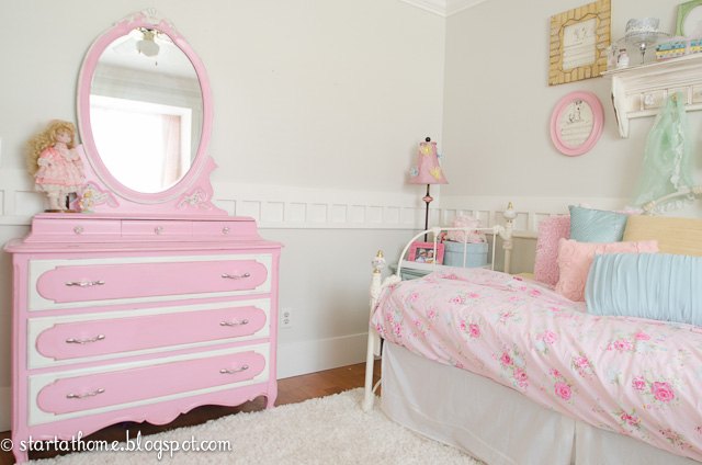from dark and dingy to fit for a princess, bedroom ideas, home decor, painting