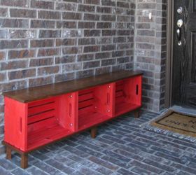 s 11 easy ways to expand tight spaces using crates, storage ideas, Give your porch stow space that looks great