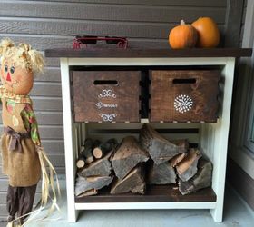 s 11 easy ways to expand tight spaces using crates, storage ideas, Store kindling with your firewood
