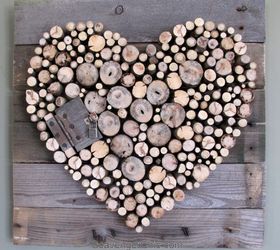 pallet wood and sticks valentine s heart, crafts, pallet, repurposing upcycling, valentines day ideas