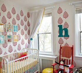 how to add a little love to your nursery using stencils, bedroom ideas, painting