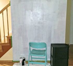 diy entryway feature wall makeover, foyer, painted furniture