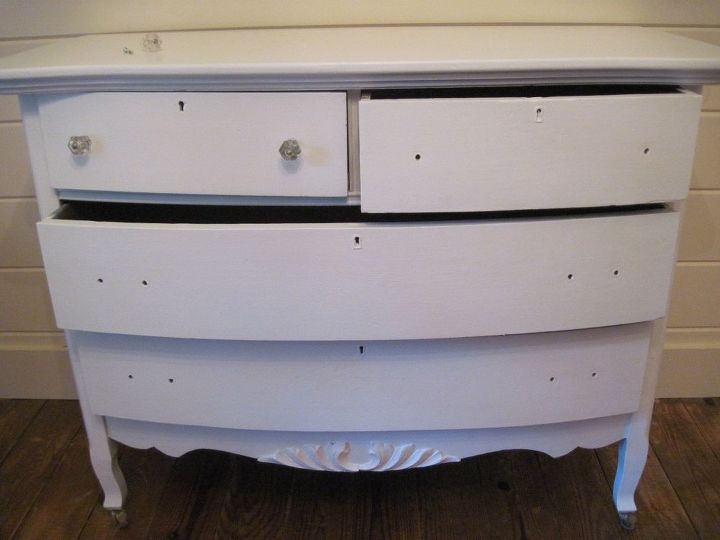 the mother of all furniture makeovers, chalk paint, painted furniture, Here s the dresser after primer