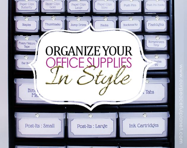 organize o material de escritrio com estilo