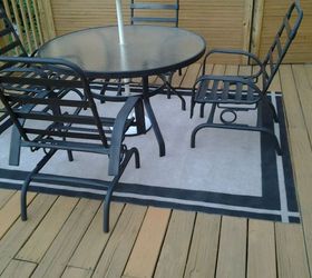 updating deck furniture diylikeaboss, outdoor furniture, painted furniture