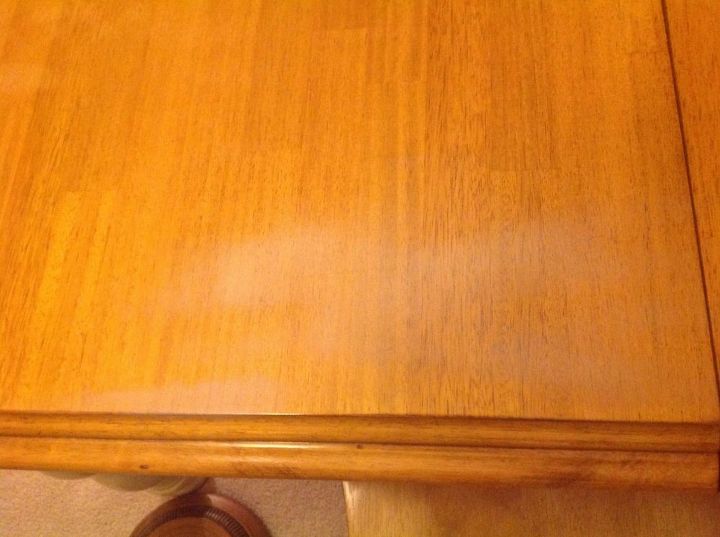 q need to know if i have to refinish a table, cleaning tips, furniture cleaning, painted furniture, painting wood furniture, White stains on wooden table from steam iron