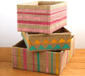 DIY Storage Boxes From Up-cycled Cardboard Boxes