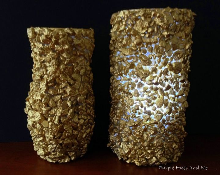 acentos decorativos de pepitas de ouro