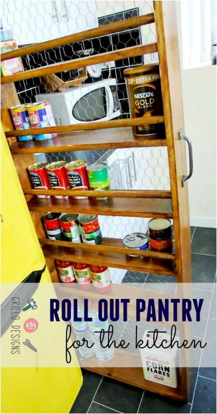 diy roll out kitchen pantry, diy, how to, kitchen design, organizing, storage ideas, woodworking projects