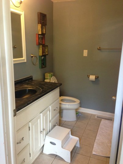 whitewashed plank wall tutorial, bathroom ideas, diy, how to, wall decor,
