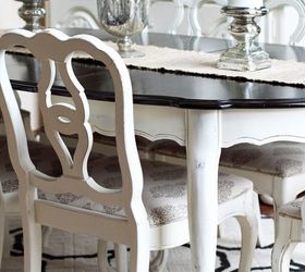 dining room table makeover, chalk paint, dining room ideas, painted furniture