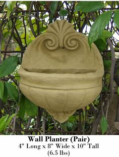 q other ways to fill cement cast outdoor wall planters, concrete masonry, container gardening, gardening, outdoor furniture