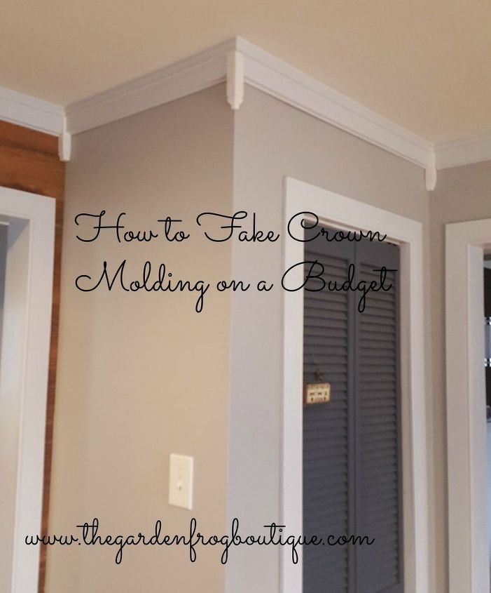 how to fake crown molding on a budget, dining room ideas, how to, wall decor, woodworking projects