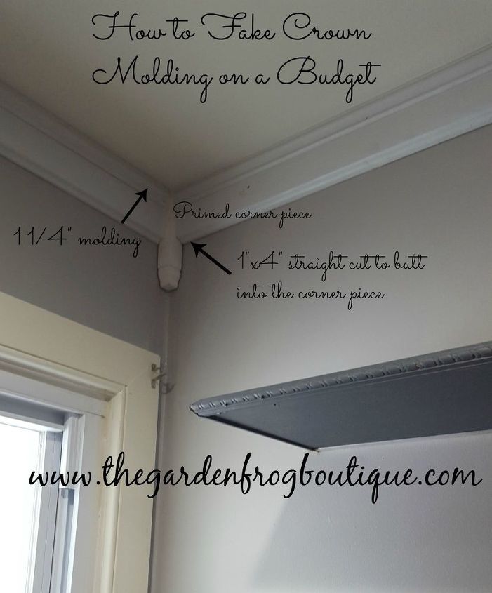 How To Fake Crown Molding On A Budget Hometalk How To Fake Crown Molding On A Budget Dining Room Ideas