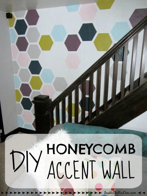 diy honeycomb accent wall, home decor, painting, wall decor