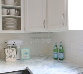 faux marble painted countertops, countertops, how to, kitchen design, painting