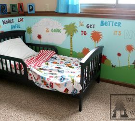 dr seuss children s bedroom kidspace, bedroom ideas, diy, home decor, painted furniture, painting