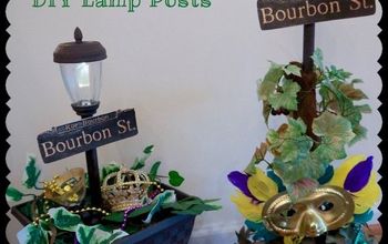 Mardis Gras DIY Bourbon Street Lamp Post