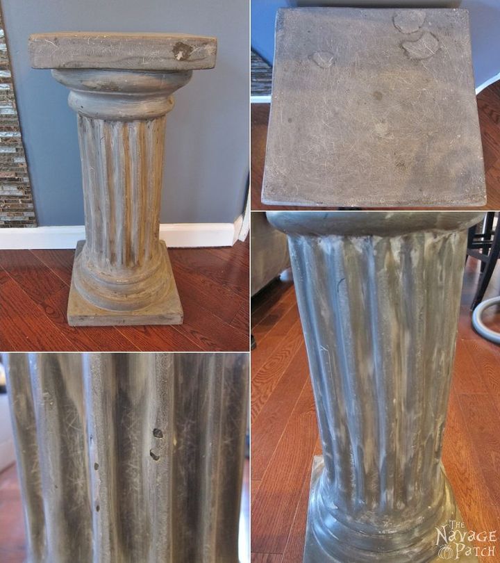 pedestal de columna ruinas estilo revival