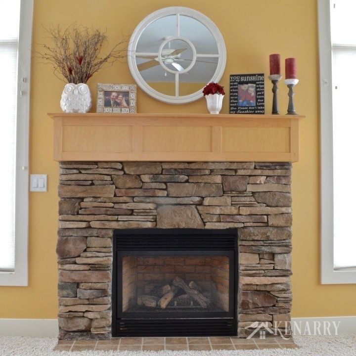 winter mantel decor ideas white and red accents, fireplaces mantels, home decor