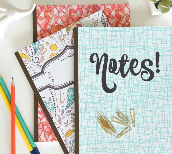 s 18 magical ways to update your plain jane stuff using graphics, home decor, repurposing upcycling, Personalize cheapo notebooks